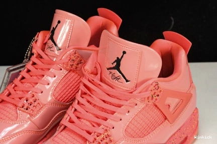 NRG WMNS BLACK-VOLT' PUNCH JORDAN AQ9128-600 RETRO AIR 4 'HOT 1113